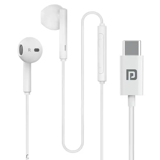 Portronics Type C Wired Earphones With HD Mic