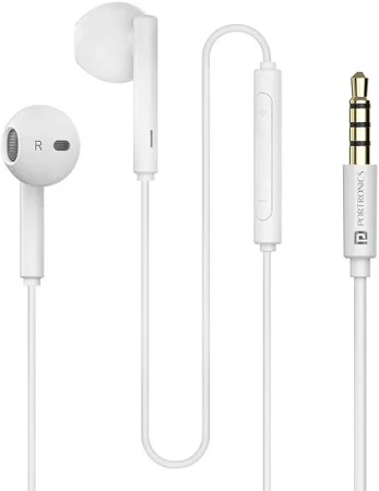Portronics Wired Earphones 3.5mm With HD Mic